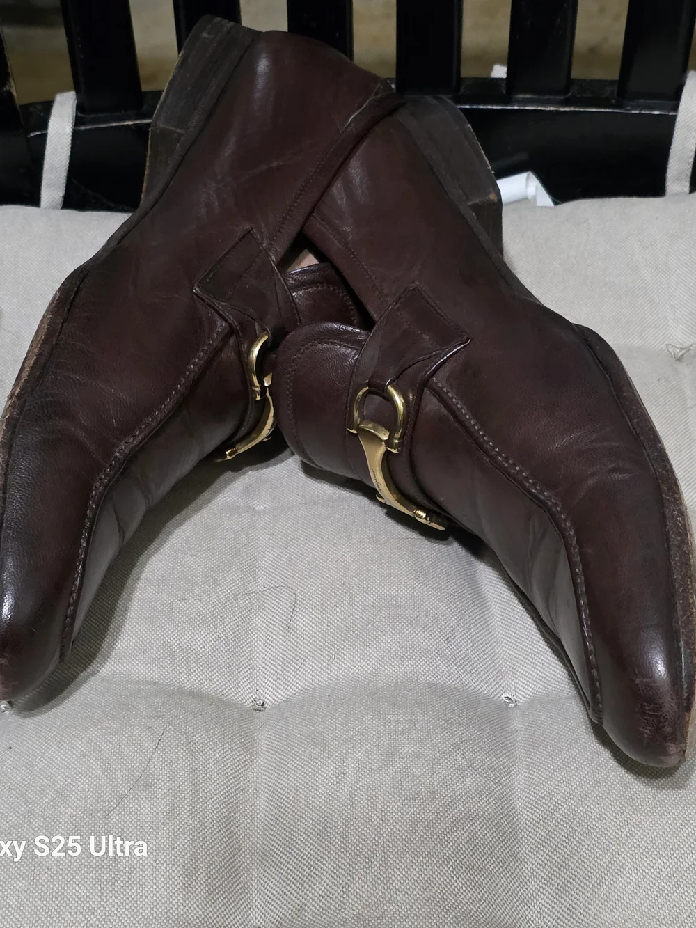 Salvatore Ferragamo Brown Leather Horsebit Loafers Isrd Size 11.5